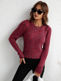 Yarn Knitted Solid Sweater