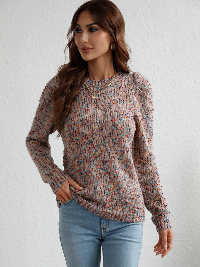 Yarn Knitted Solid Sweater