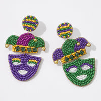 Mardi Gras Mask Earrings