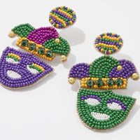 Mardi Gras Mask Earrings
