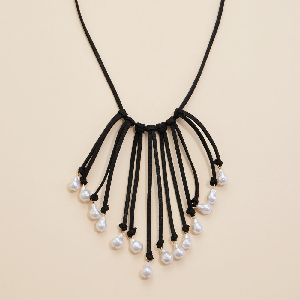Fresh Water Pearl Fringed Necklace
