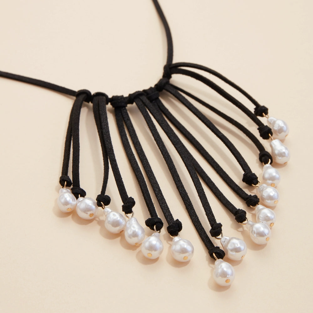 Fresh Water Pearl Fringed Necklace