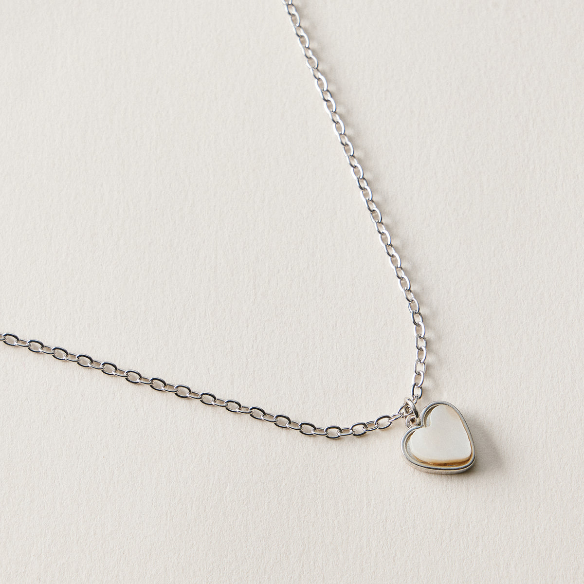 Heart Charm Chain Anklet – Minimal White Heart Anklet