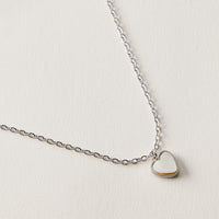 Heart Charm Chain Anklet – Minimal White Heart Anklet