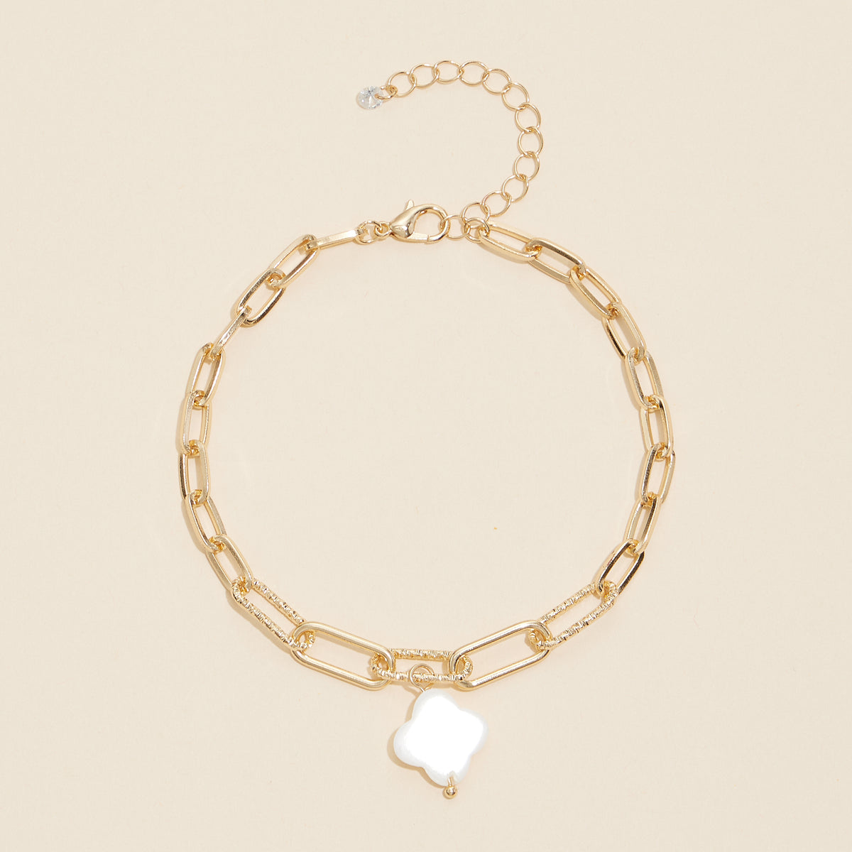 MOP Charm Chain Linked Anklet