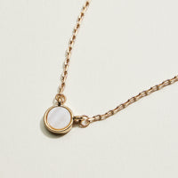 Dainty Pearl Circle Necklace | Pearl Jewelry