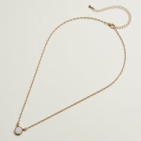 Dainty Pearl Circle Necklace | Pearl Jewelry