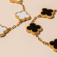 Floral Charms Stainless Steel Bracelet
