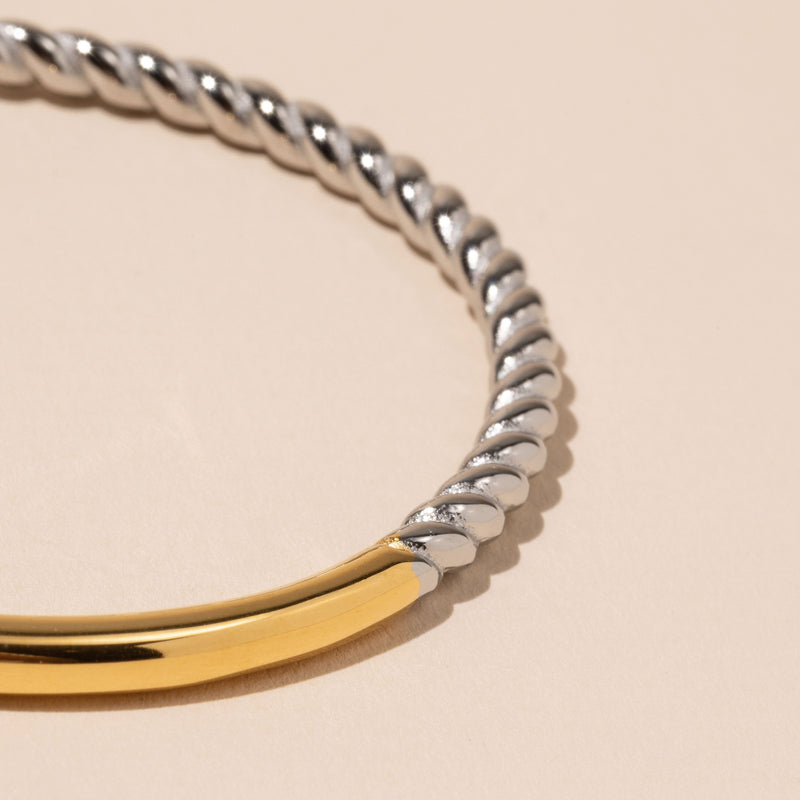 Stainless Steel Twisted Bracelet