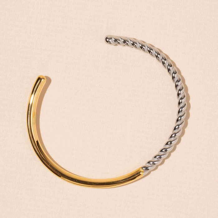 Stainless Steel Twisted Bracelet