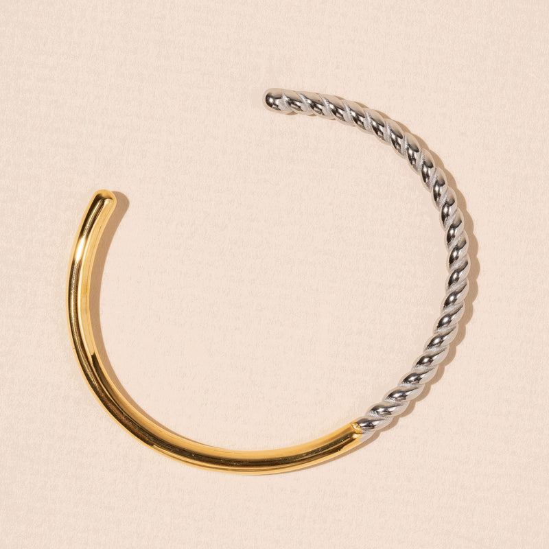Stainless Steel Twisted Bracelet