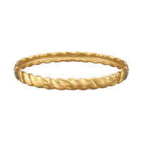 18K Gold Plated Stainless Steel Contemporary Design Bangle