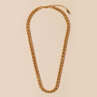 Chunky Linked 18K Gold Plated Stainless Steel Necklace