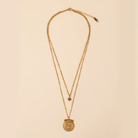 18K Gold Plated Stainless Steel Layered Necklace