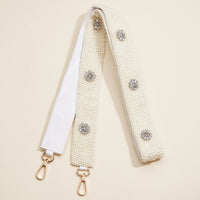 Elegant Pearl & Rhinestone Beaded Bag Strap – Chic & Timeless Accessory