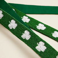 Lucky Shamrock Beaded Bag Strap – St. Patrick’s Day Inspired Accessory