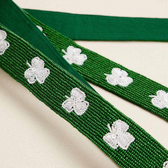 Lucky Shamrock Beaded Bag Strap – St. Patrick’s Day Inspired Accessory