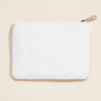 Beaded "Happy Valentine’s Day" Zip Pouch – Romantic Floral Clutch