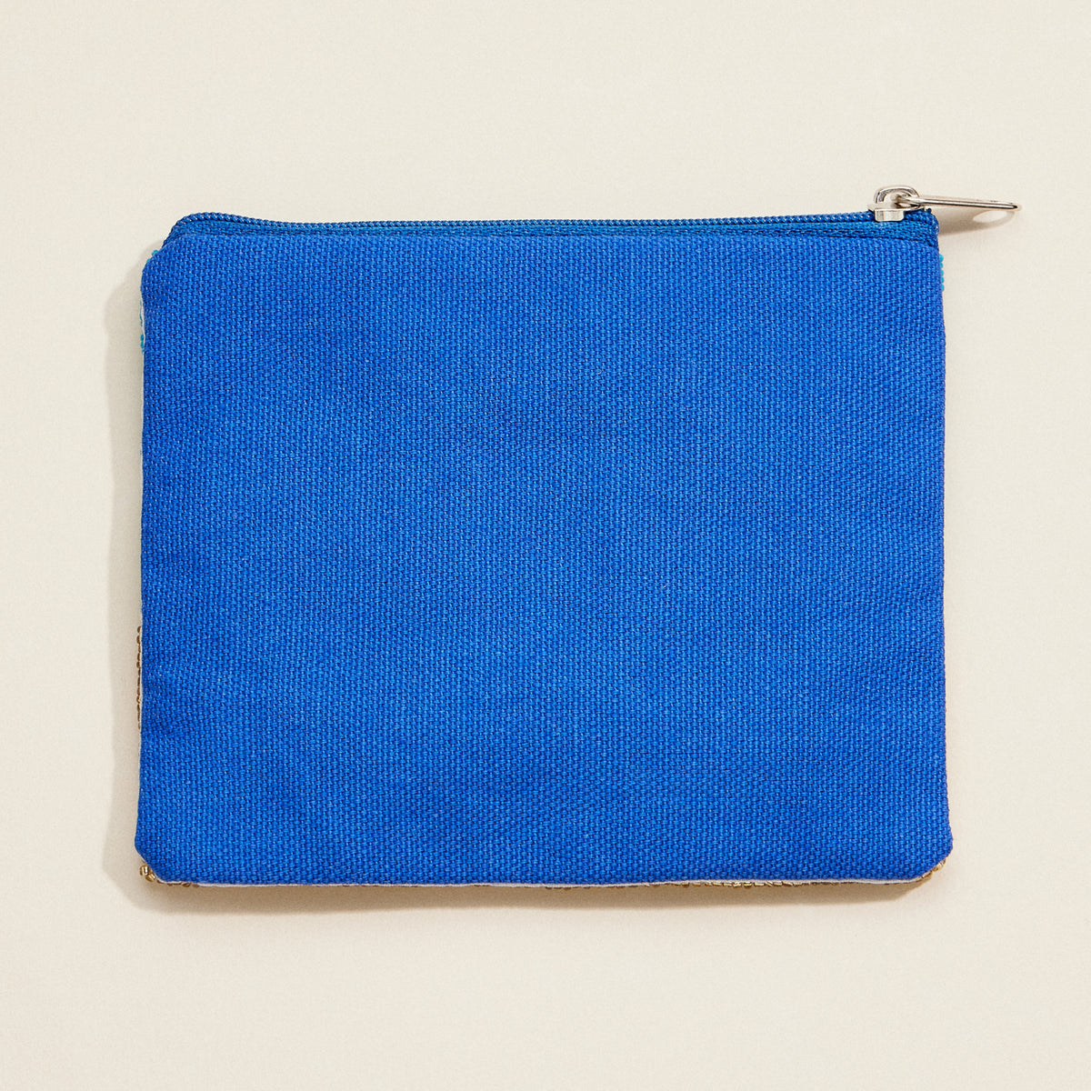 Beaded "Salty as a Beach" Coin Pouch– Fun Coastal Zip Pouch, Ocean-Inspired