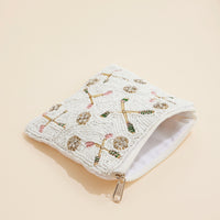 Bandy Racket & Ball Beaded Coin Pouch