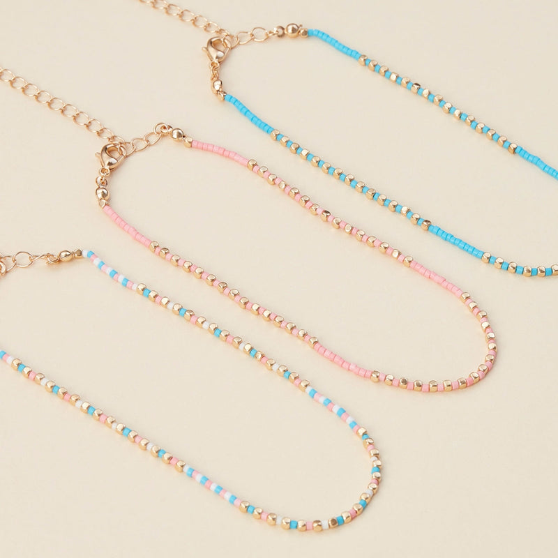 Seed Beaded Basic Anklet