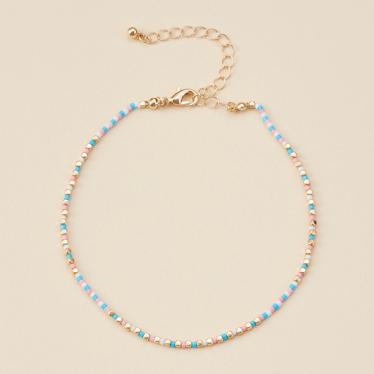 Seed Beaded Basic Anklet