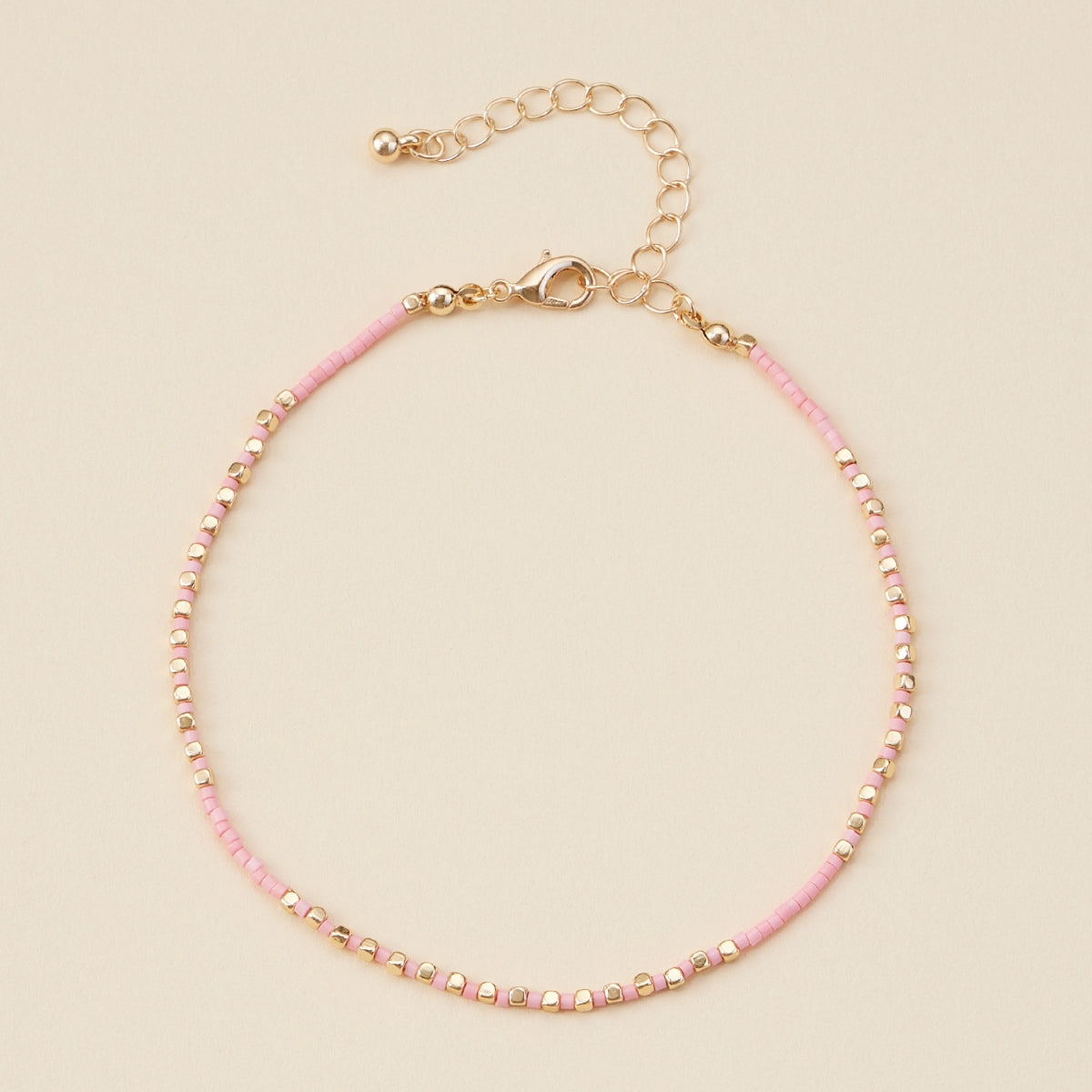 Seed Beaded Basic Anklet