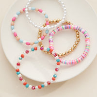 Stylish Beaded Bracelet Sets – Multicolor, Gold, and Pearl Designs