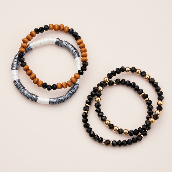 Beaded Bracelet Sets – Vibrant and Neutral Stacking Designs