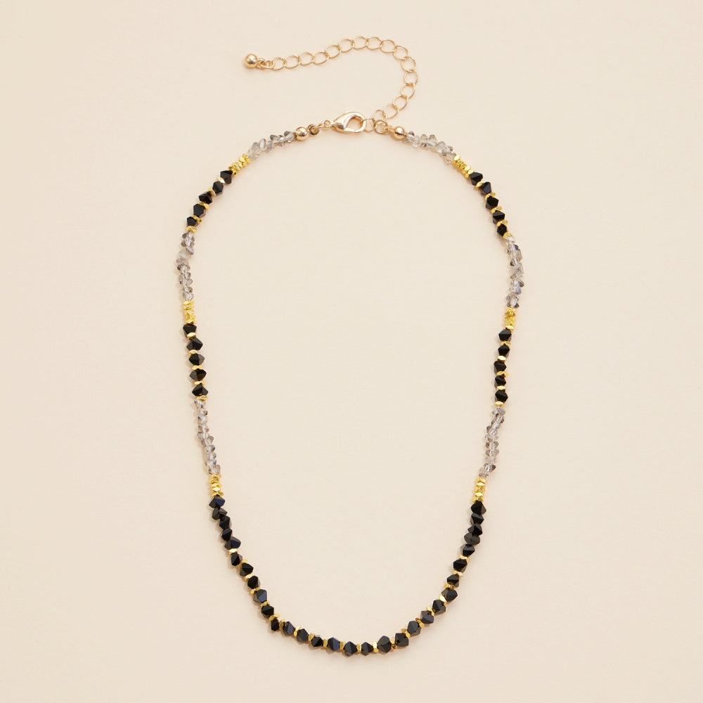 Glass Beaded Short Necklace
