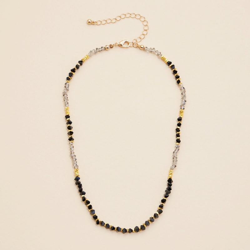 Glass Beaded Short Necklace
