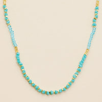 Glass Beaded Short Necklace