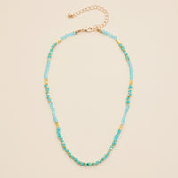 Glass Beaded Short Necklace