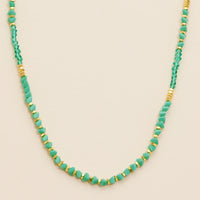 Glass Beaded Short Necklace