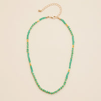 Glass Beaded Short Necklace