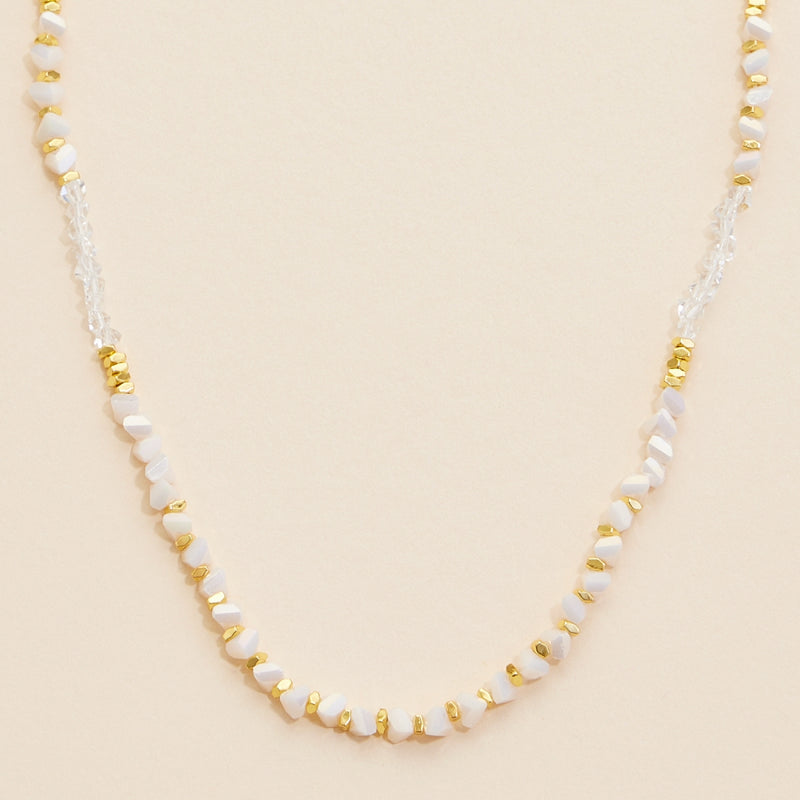 Glass Beaded Short Necklace
