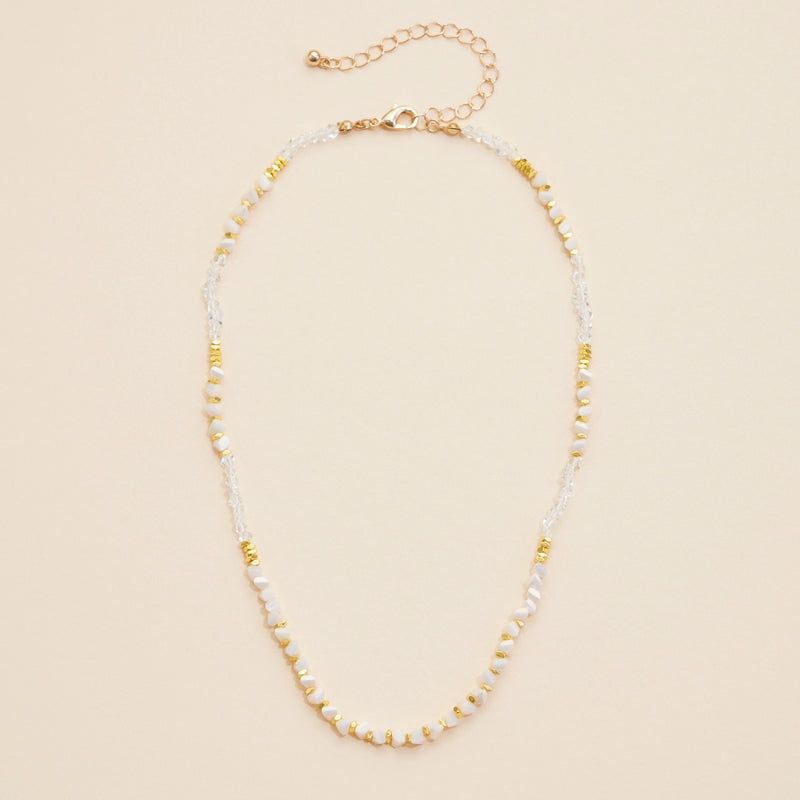 Glass Beaded Short Necklace
