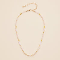 Glass Beaded Short Necklace