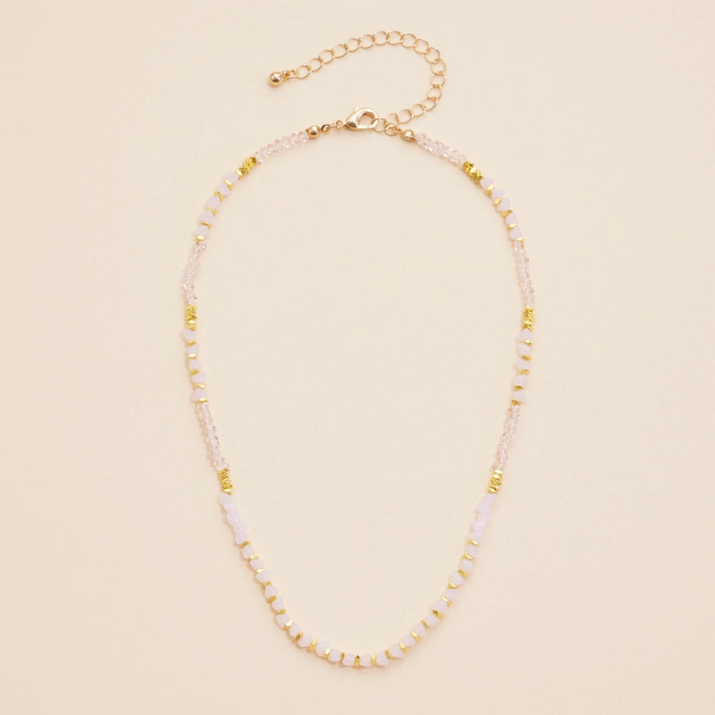 Glass Beaded Short Necklace
