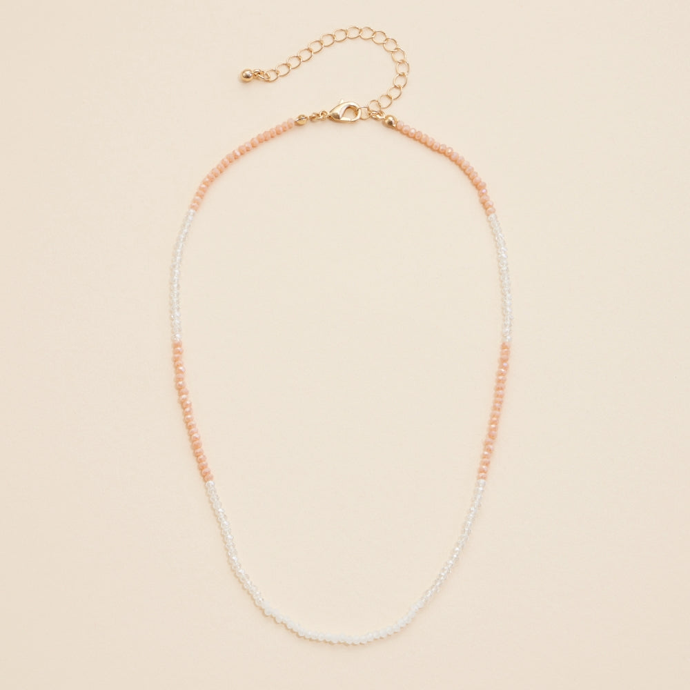 Glass Beaded Short Basic Necklace
