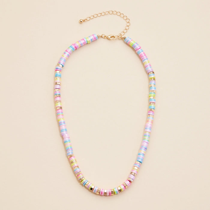 Beaded Basic Short Necklace