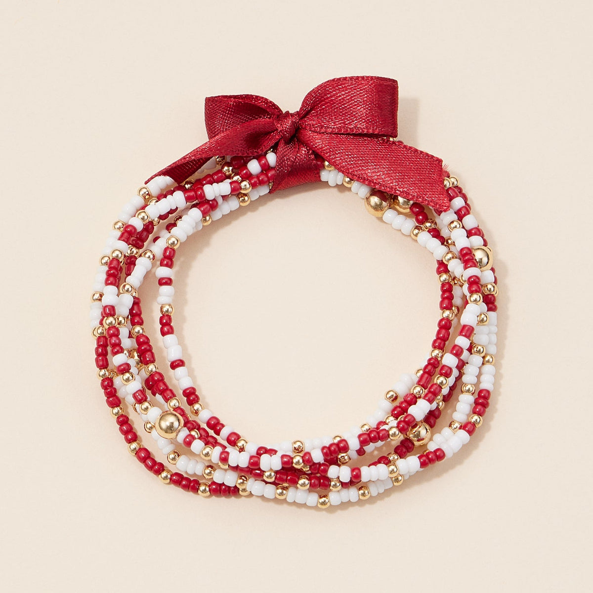 Game Day Seed Beaded Bracelet Set