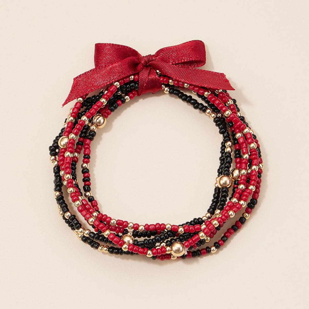 Game Day Seed Beaded Bracelet Set