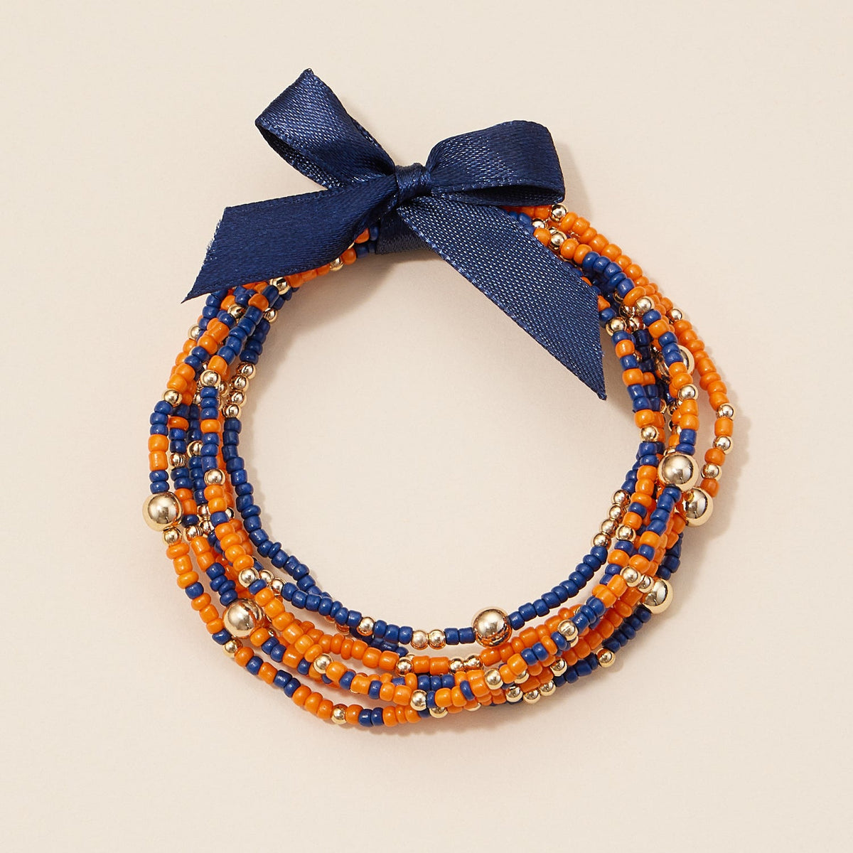 Game Day Seed Beaded Bracelet Set
