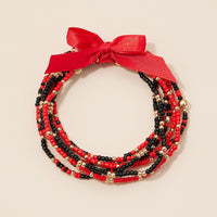 Game Day Seed Beaded Bracelet Set