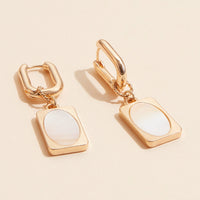 Shell Charms Hoop Earrings