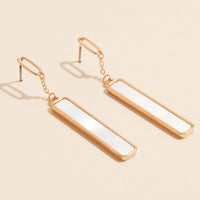 Shell Bar Charm Dangling Earrings