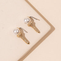 Gold Ball & Pin 18K Gold Dip Stud Earrings
