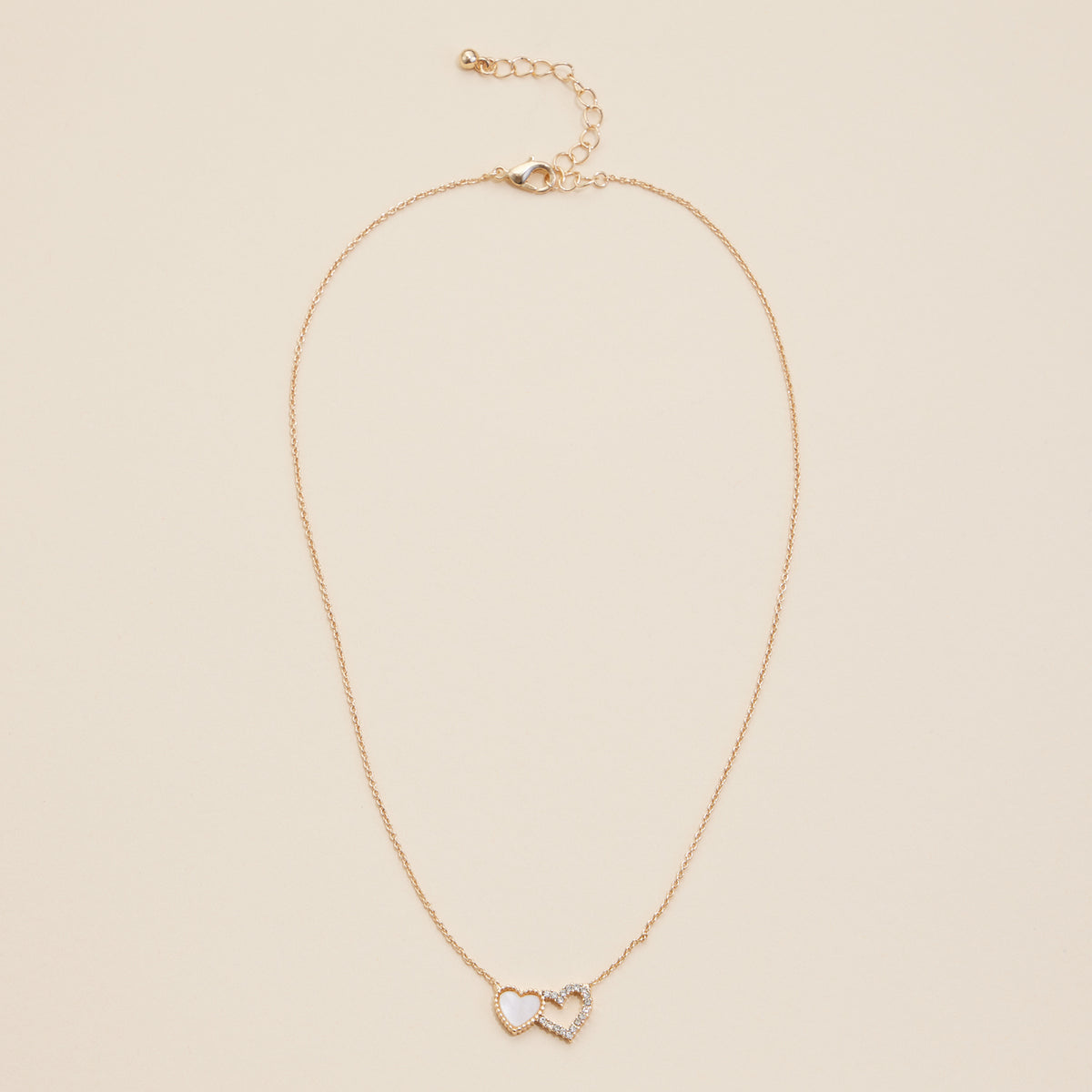 Heart Shell Charm Short Necklace