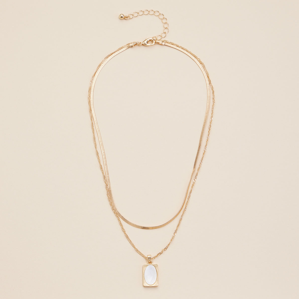 Shell Charm Layered Necklace